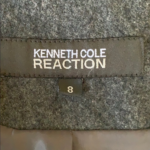 Kenneth Cole Reaction Wool Blend Melton Pea Coat - Picture 7 of 8